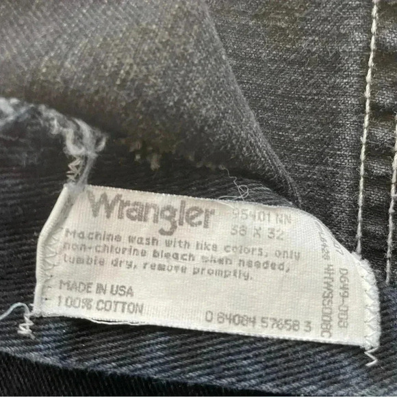 Wrangler Mens Dark Blue Jeans 38x32 Regular - Picture 9 of 10